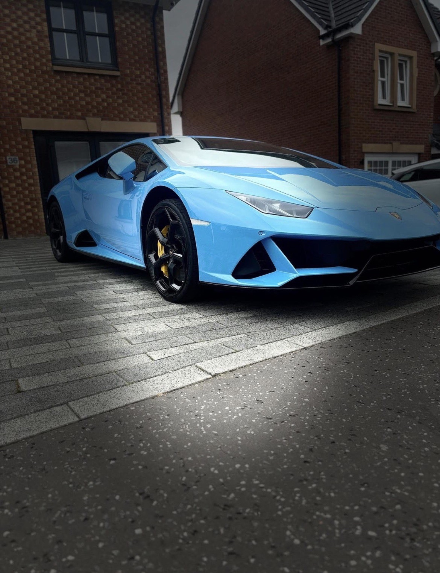 Baby-blue Lamborghini Huracán EVO detailed and protected by Rinse Revive in Falkirk