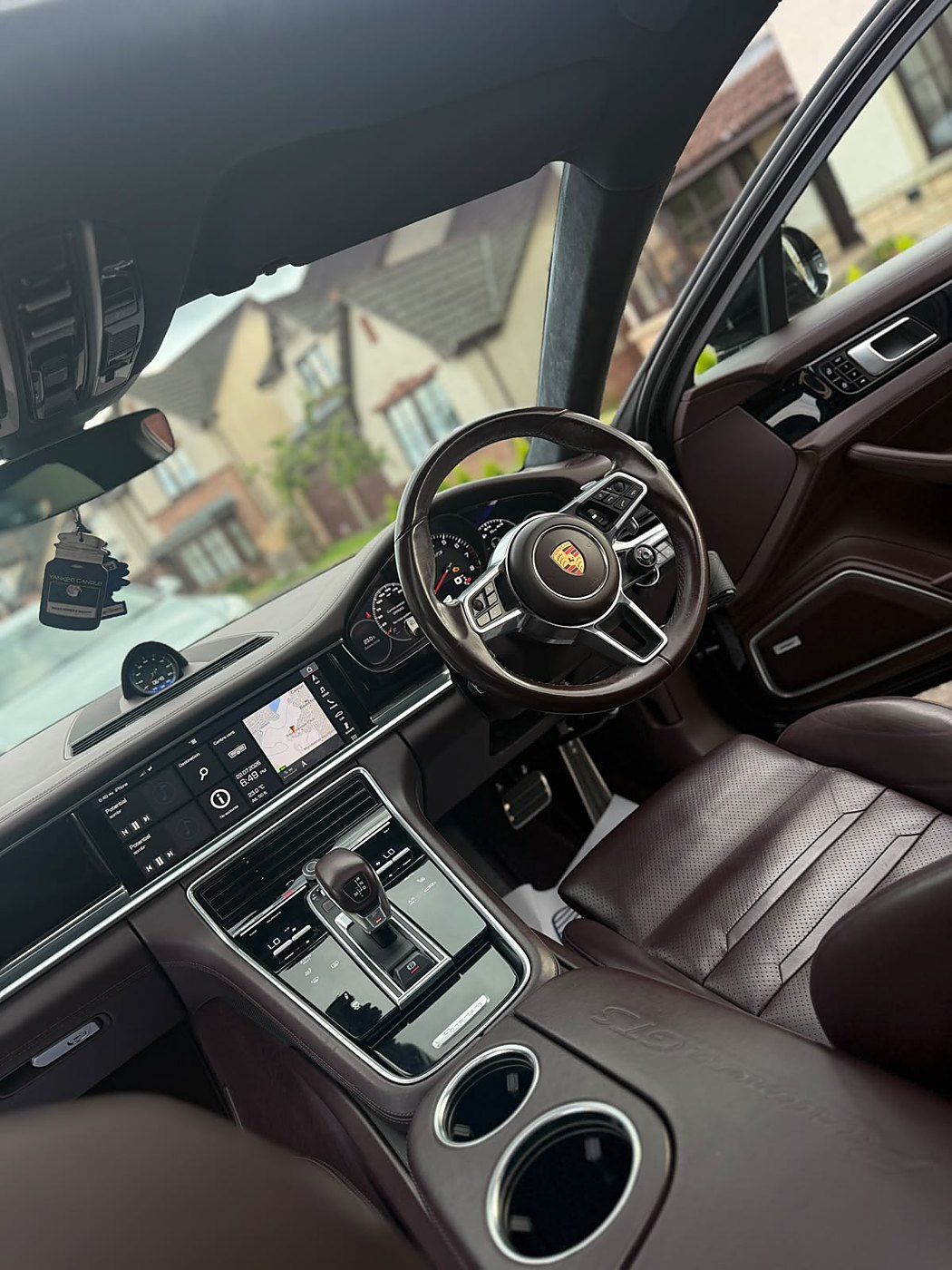 Porsche Panamera cabin after a full interior valet